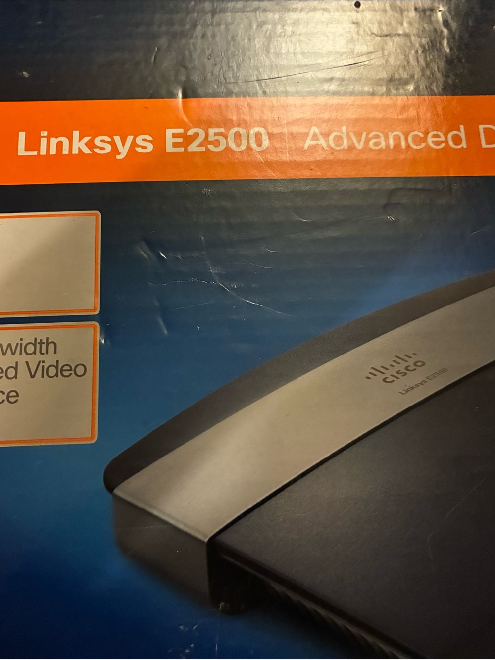 Cisco Wireless Router in Black and Silver